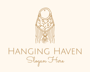 Nature Boho Macrame Dreamcatcher logo design