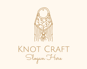 Nature Boho Macrame Dreamcatcher logo design