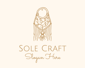 Nature Boho Macrame Dreamcatcher logo design