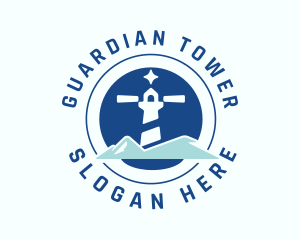 Nautical Lighthouse Tower logo design