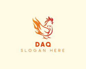 Meat - Fire Chicken BBQ logo design