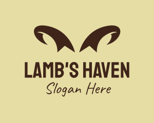 Lamb - Brown Wild Horns logo design