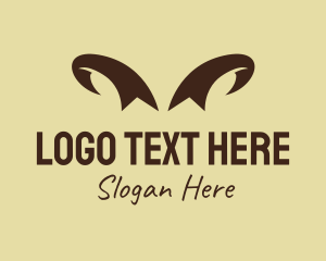 Horns - Brown Wild Horns logo design