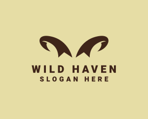 Brown Wild Horns logo design