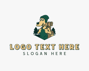 Character - Dog Camper Ranger logo design