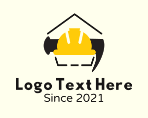 Carpenter - House Safety Helmet logo design