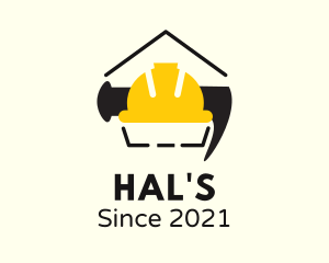 Engineering - House Safety Helmet logo design