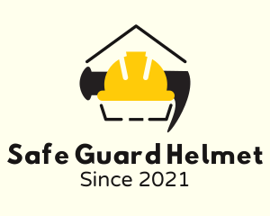 House Safety Helmet  logo design