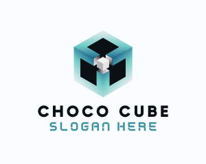 Digital Programming Cube  logo design
