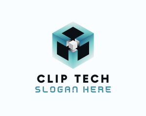 Digital Programming Cube  logo design