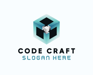 Programming - Digital Programming Cube logo design