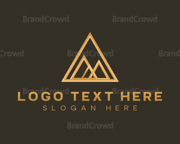 Pyramid Modern Geometric Logo