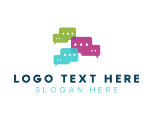 Messaging - Messaging Bubble Application logo design