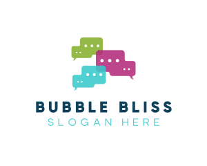 Messaging Bubble Application logo design