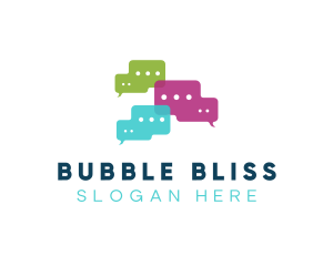 Bubbles - Messaging Bubble Application logo design