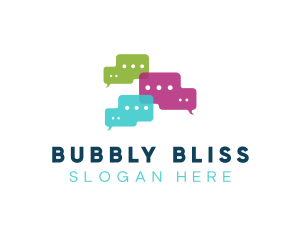 Messaging Bubble Application logo design