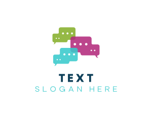 Messaging Bubble Application logo design