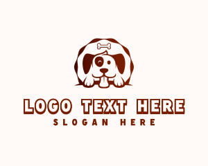 Bone - Puppy Veterinarian Shelter logo design
