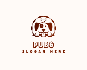 Puppy Veterinarian Shelter Logo