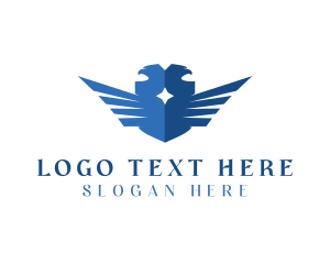 Animal - Double Falcon Wing logo design