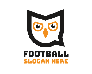 Mobile Application - Owl Chat Bubble logo design