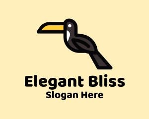 Perched Toucan Bird Logo