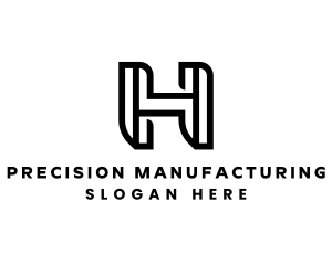 Manufacturing - Industrial Geometric Letter H logo design