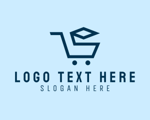 Can Opener - Shopping Cart Grocery logo design