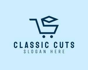 Shopping Cart Grocery logo design