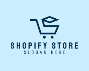 Shopping Cart Grocery logo design