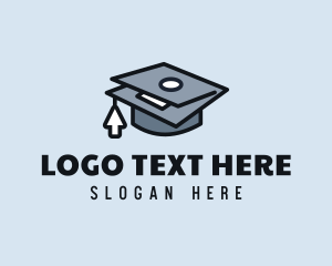 Device - Laptop Mortarboard Education logo design