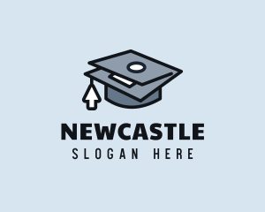 University - Laptop Mortarboard Education logo design