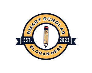 Teacher - Pencil Sketch Draw logo design