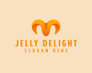 Creative Playful Jelly Letter M  logo design