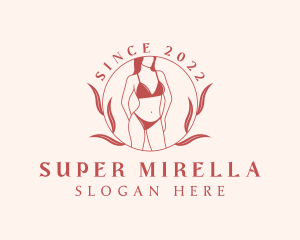 Swimsuit - Natural Female Bikini logo design