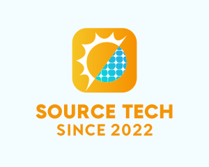 Source - Solar Technology Sustainability logo design