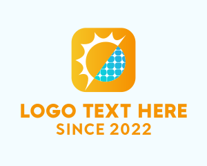 Solar Energy - Solar Technology Sustainability logo design