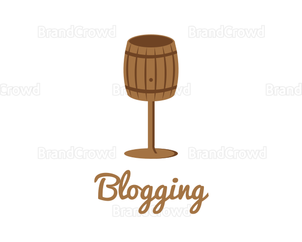 Barrel Wine Glass Logo