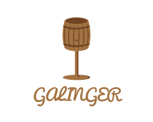 Barrel Wine Glass Logo