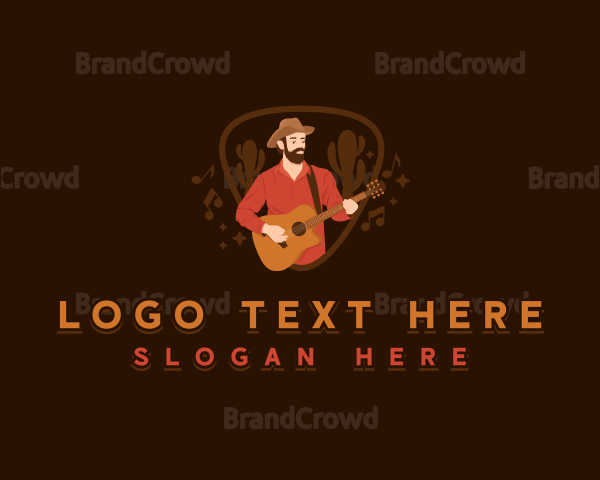 Country Music Cowboy Logo