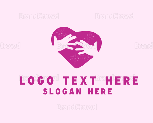 Friendship Hand Heart Logo