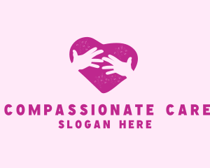 Caring - Friendship Hand Heart logo design