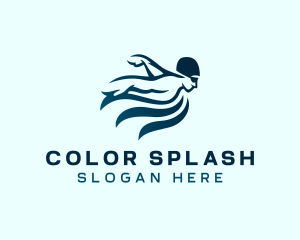 Swimming Water Sports logo design