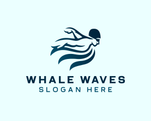 Swimming Water Sports logo design