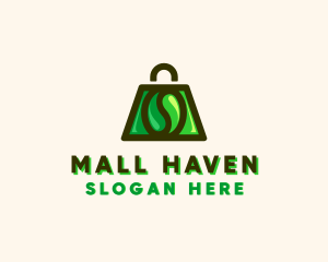 Shopping Mall - Coffee Bean Shopping Ecommerce logo design