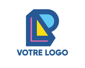 Shape - Colorful Connected LP logo design