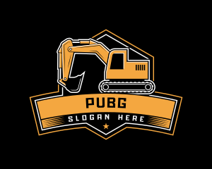 Contractor - Builder Backhoe Excavator logo design