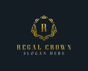 Regal Shield Crown logo design