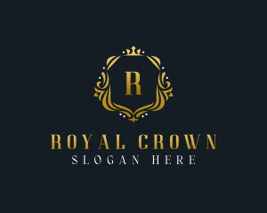 Regal Shield Crown logo design