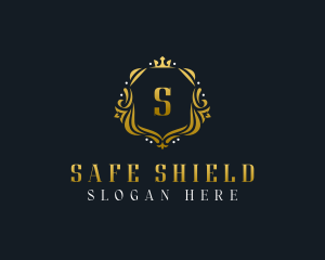 Regal Shield Crown logo design